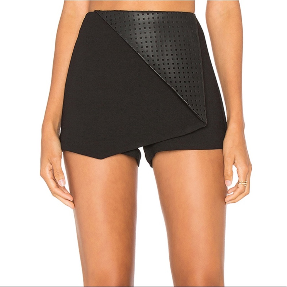 BCBGeneration Leather Front Skort